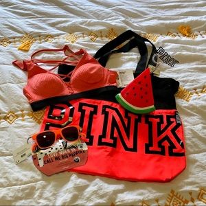 NEW VS PINK | Mesh Tote Bag NWT Bundle